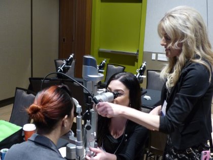 Hands on experiences were a highlight of the 2019 Ophthalmic Medical Personnel Program